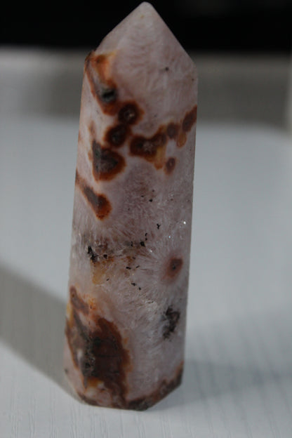 Red Moss Agate Tower