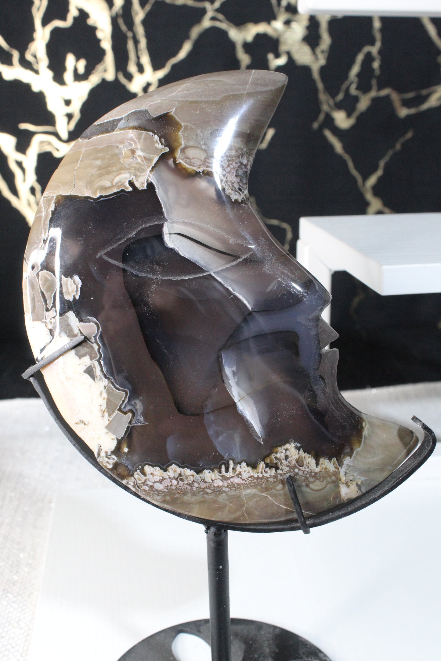 Volcano Agate Moons