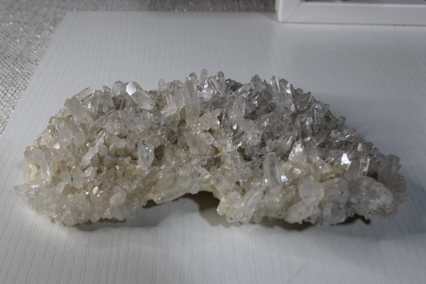 White and Clear Quartz Geode