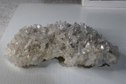 White and Clear Quartz Geode