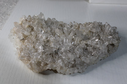 White and Clear Quartz Geode