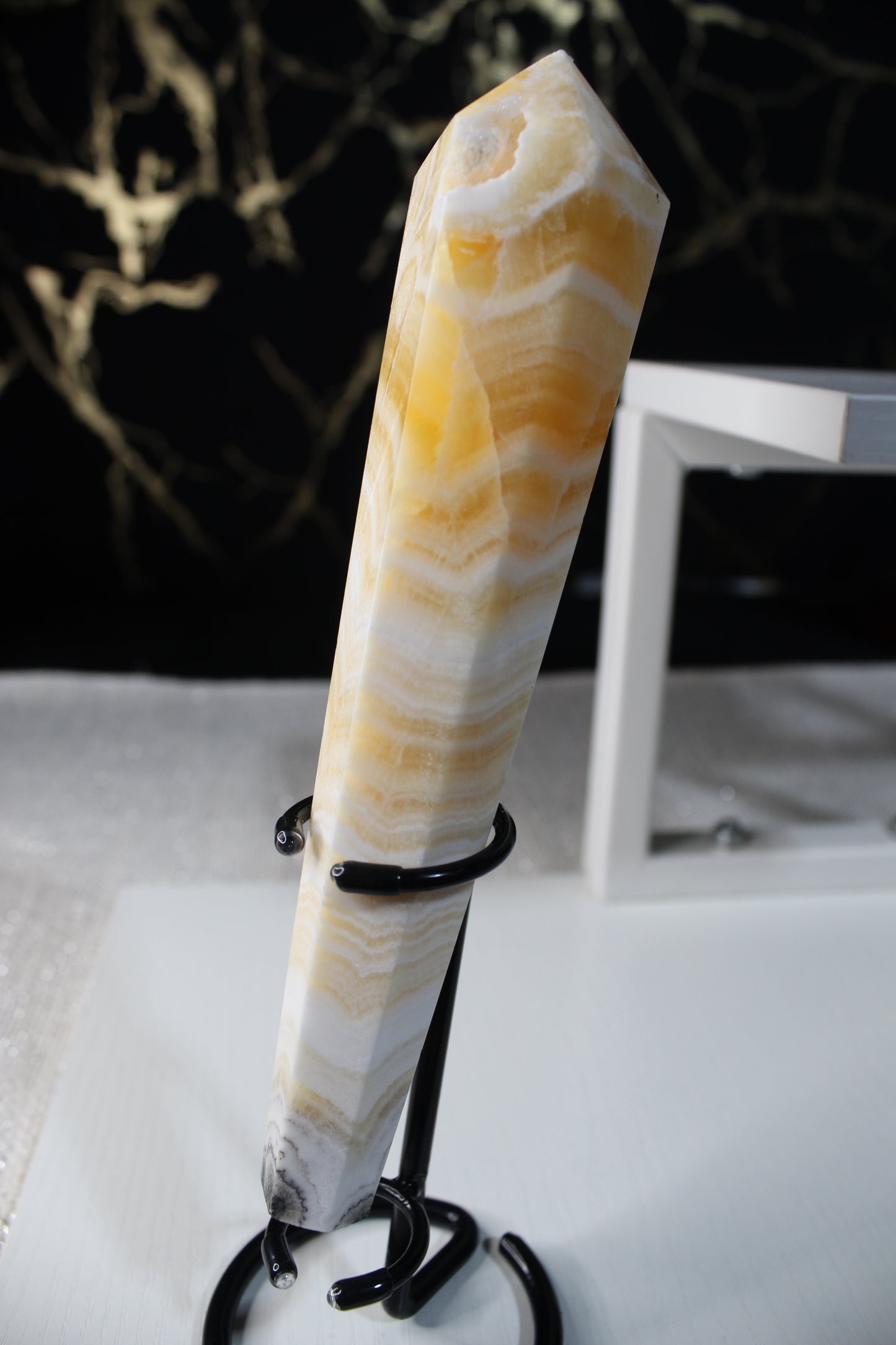 Yellow Banded Calcite Wands