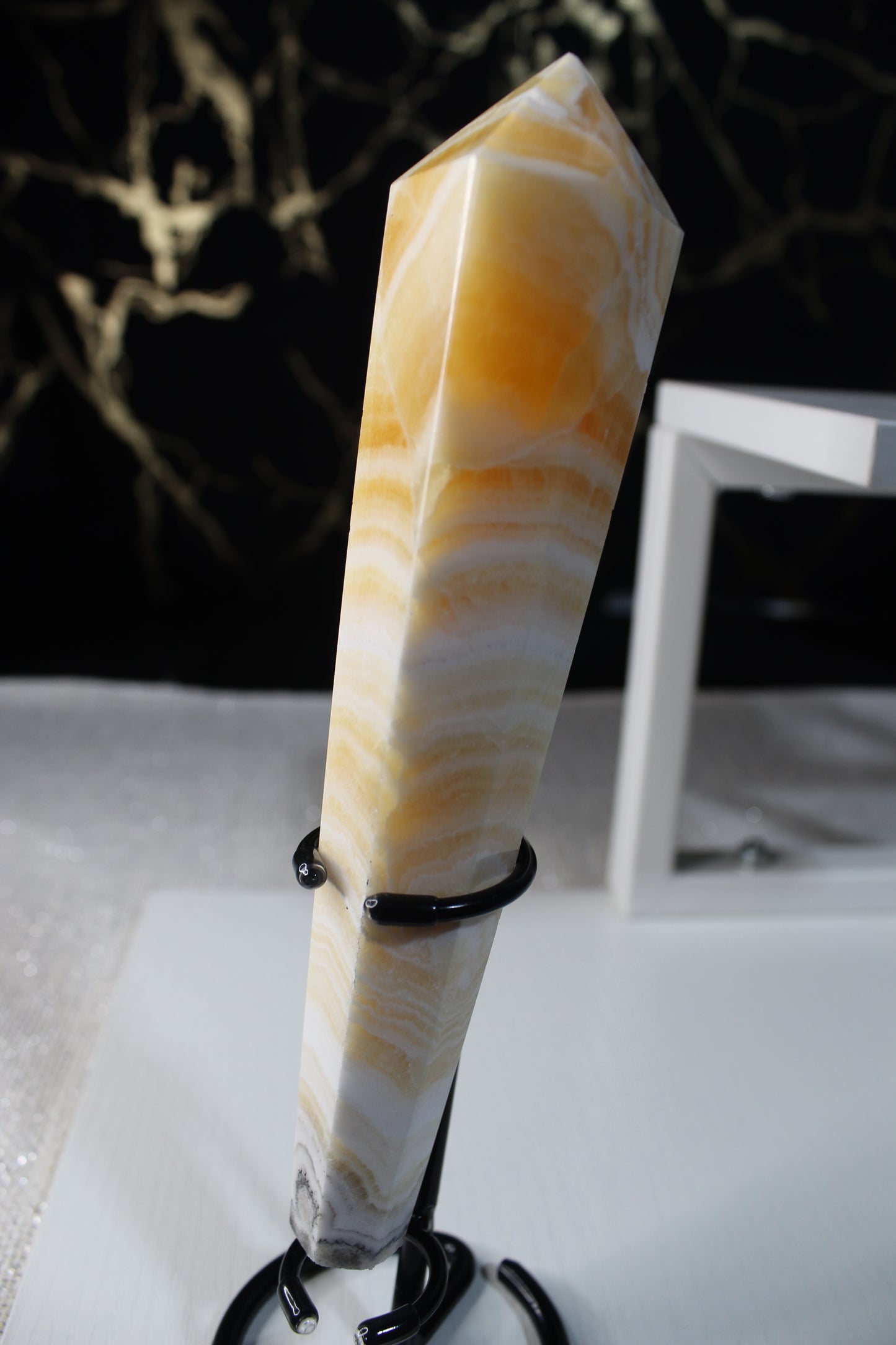 Yellow Banded Calcite Wands