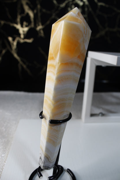 Yellow Banded Calcite Wands