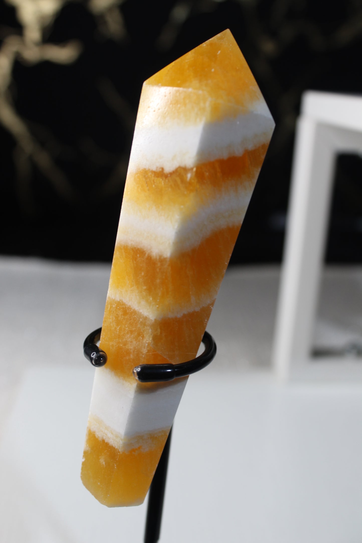 Yellow Banded Calcite Wands